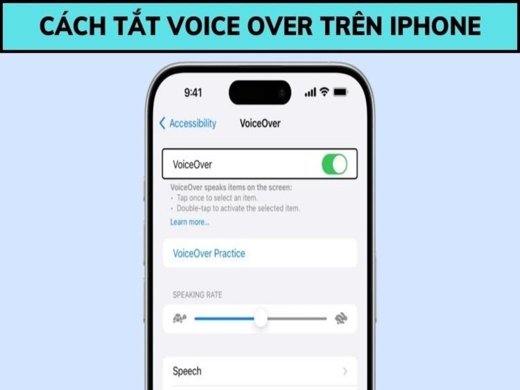 Voice Over là gì? Hướng dẫn tắt Voice Over cực đơn giản