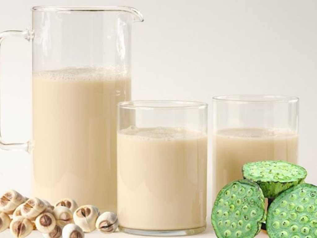 Cách nấu sữa hạt sen ngon "mịn thơm" dễ làm