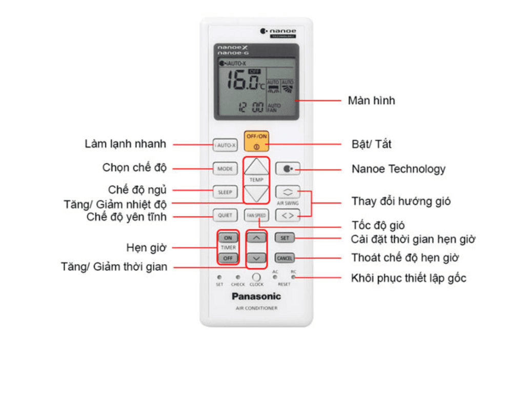 Cách hẹn giờ điều hòa Panasonic chi tiết nhất