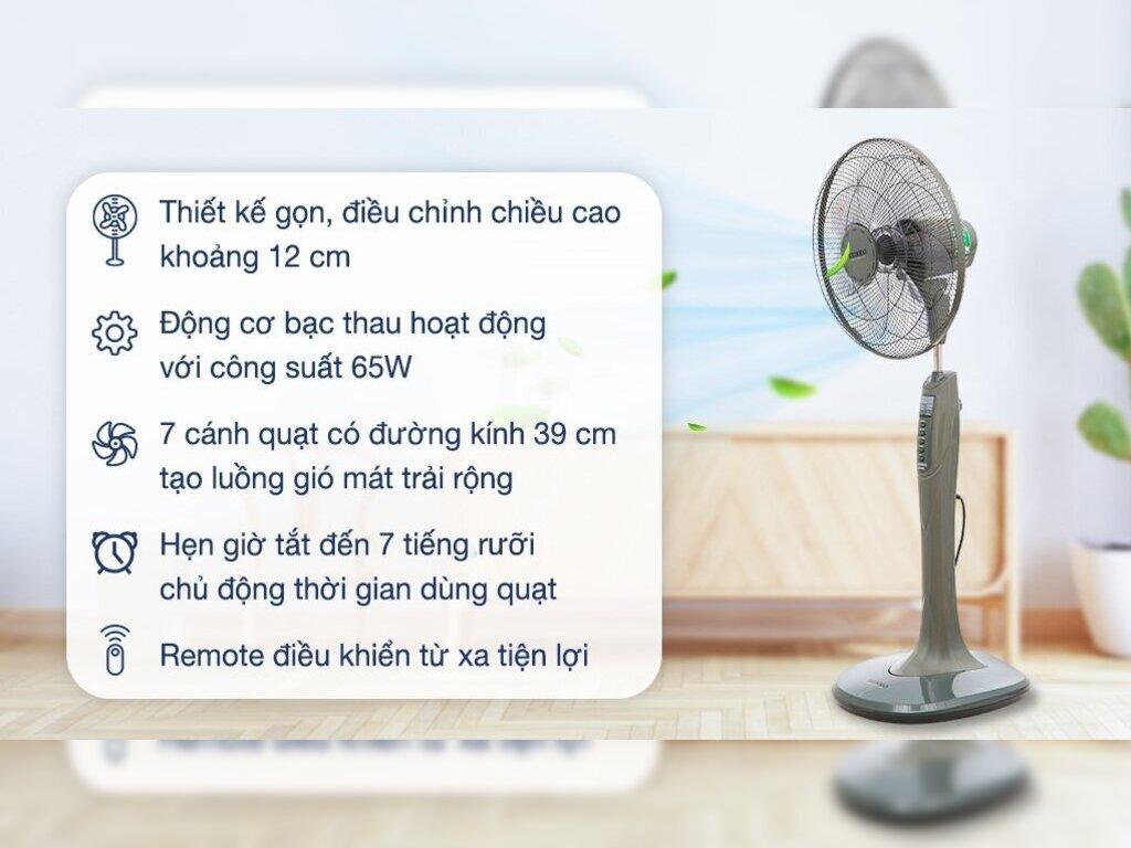 Quạt cây Senko 7 cánh DR1608 65W