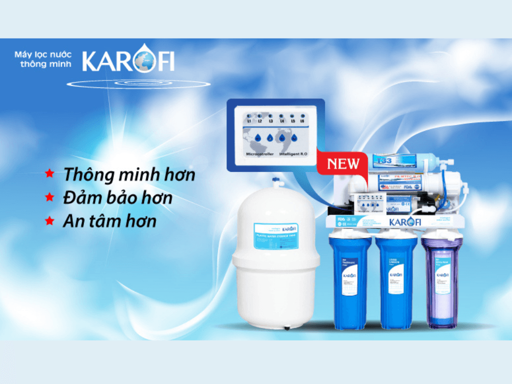 Máy lọc nước tốt nhất hiện nay - máy lọc nước  Karofi
