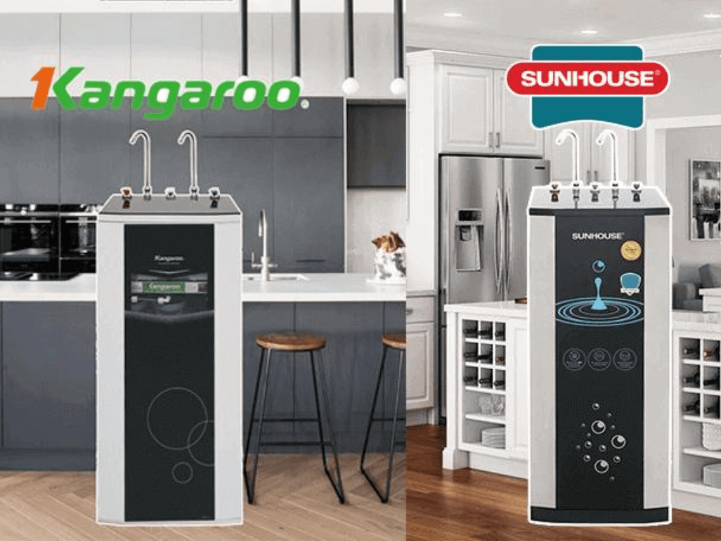 Nên dùng máy lọc nước Kangaroo hay  Sunhouse