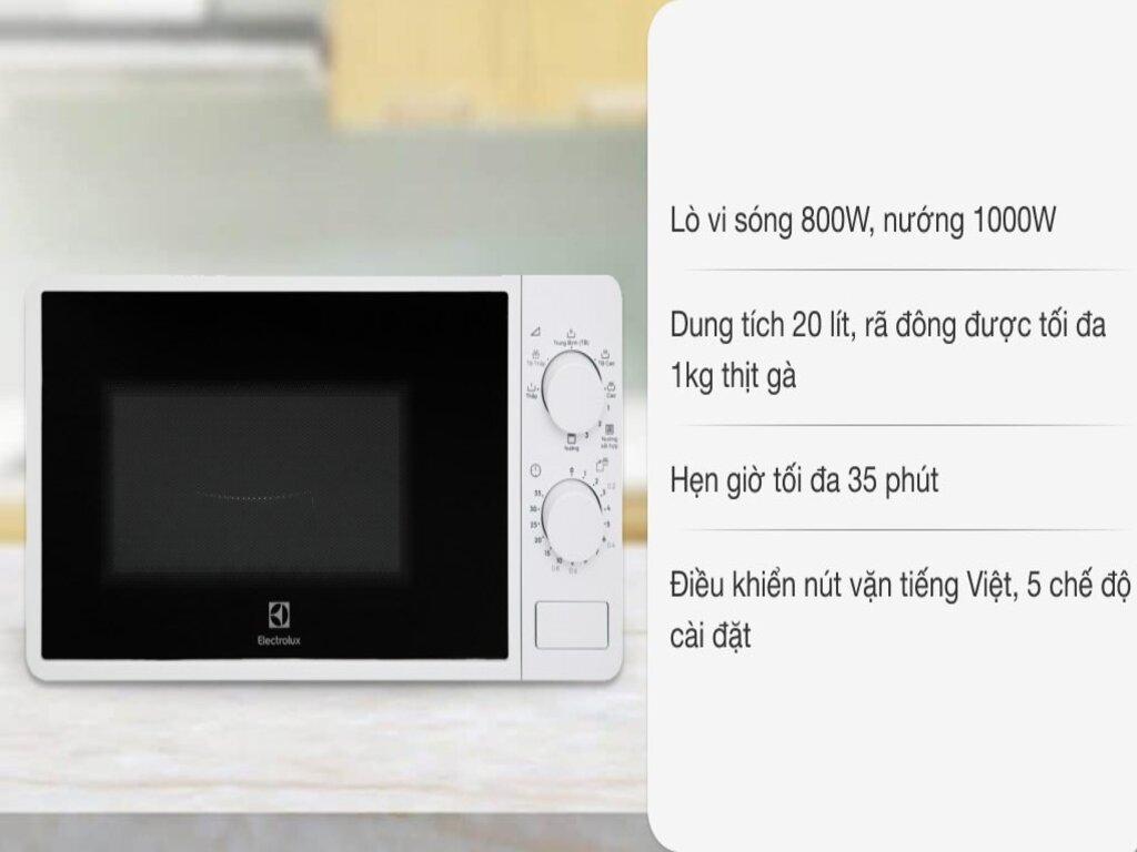 giá lò vi sóng Electrolux EMG20K38GWP