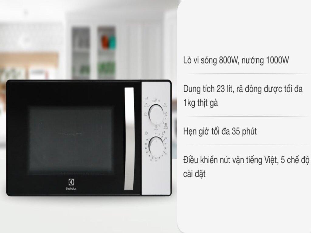 so sánh lò vi sóng sharp và electrolux