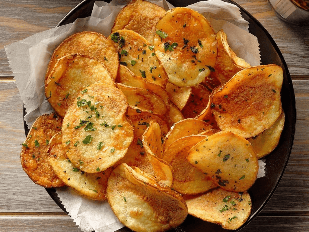 Cách làm snack khoai tây bằng nồi chiên không dầu giòn tan, ăn vui miệng