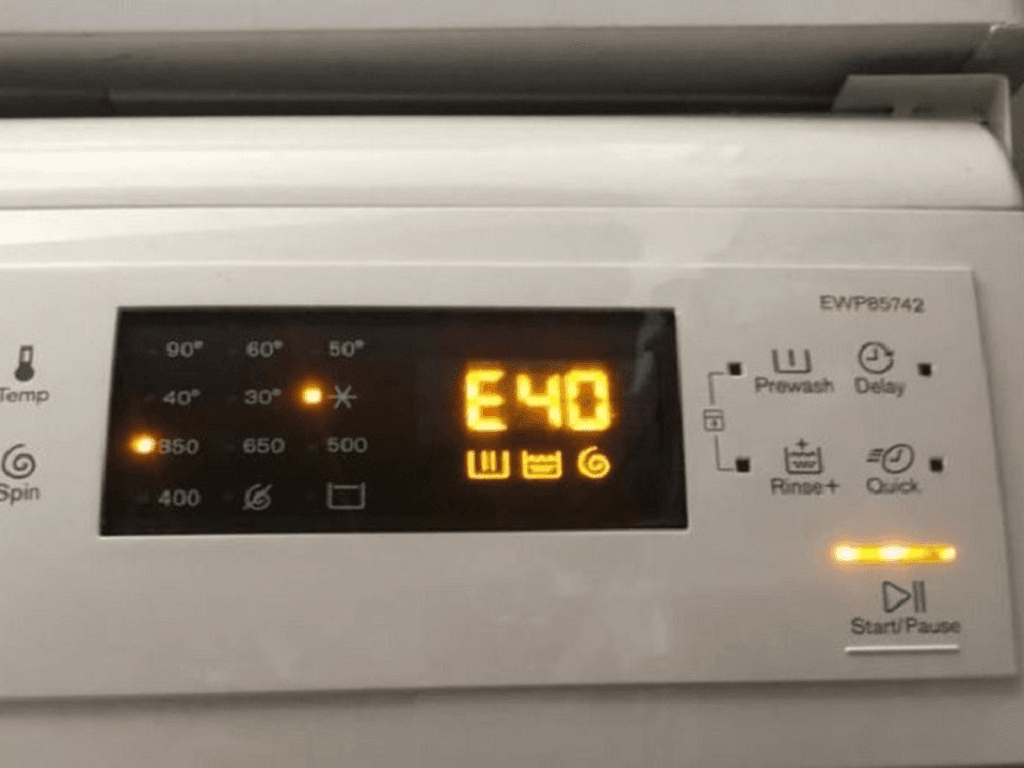 Lỗi E40 máy giặt Electrolux khắc phục bằng cách nào nhanh nhất?