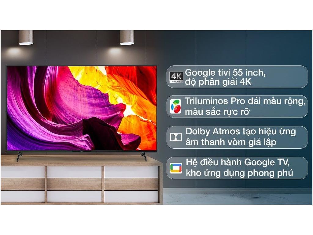 Tivi Sony 55X80J và Tivi Sony 55X75K siêu phẩm dành cho phân khúc tầm trung