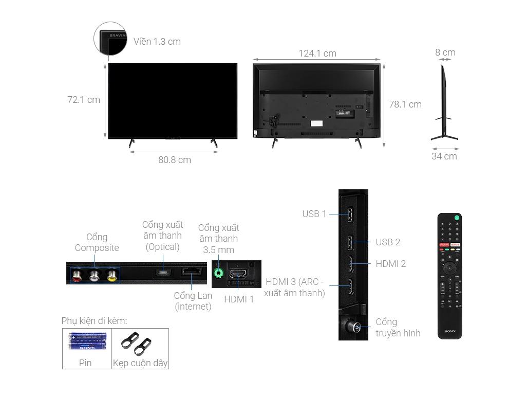 Kích thước tivi Sony 55 inch. Cách chọn kích thước tivi phù hợp ...