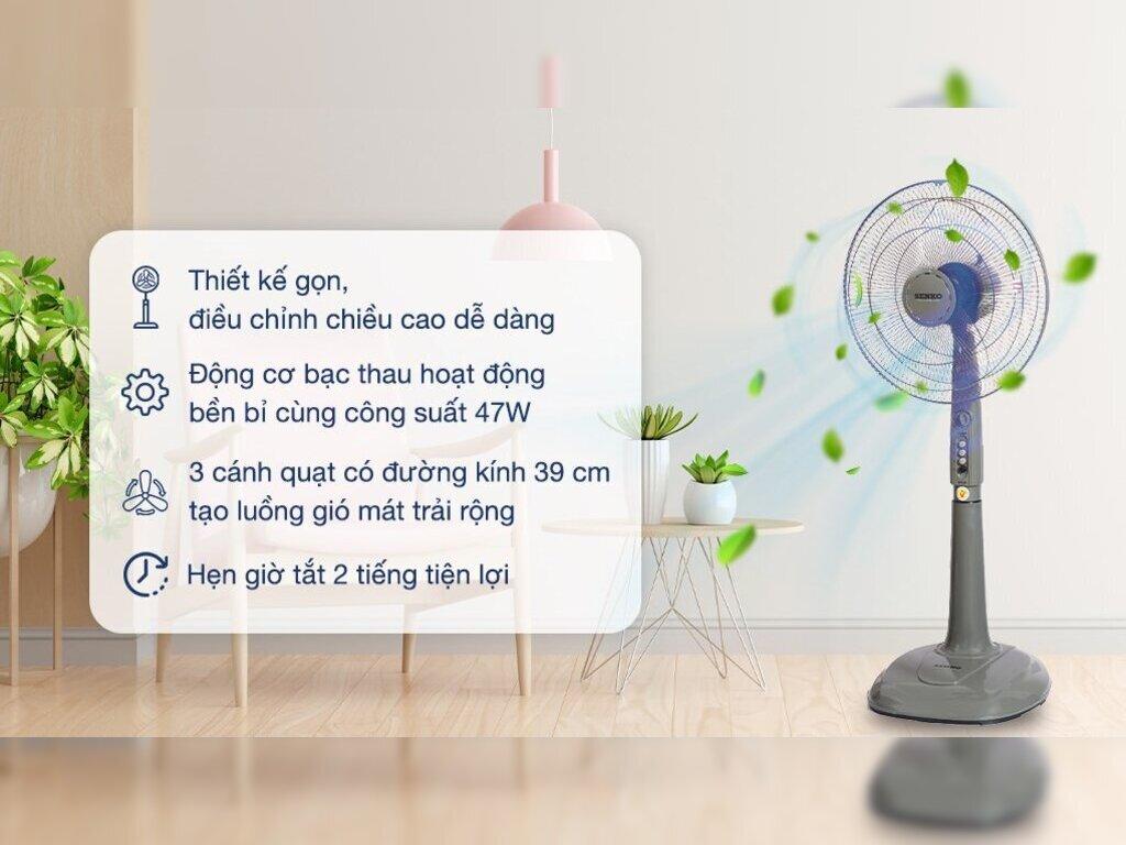 Quạt cây Senko 3 cánh DH1600 47W