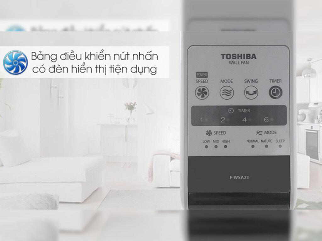 Quạt treo tường Toshiba 3 cánh F-WSA20(H)VN 55W