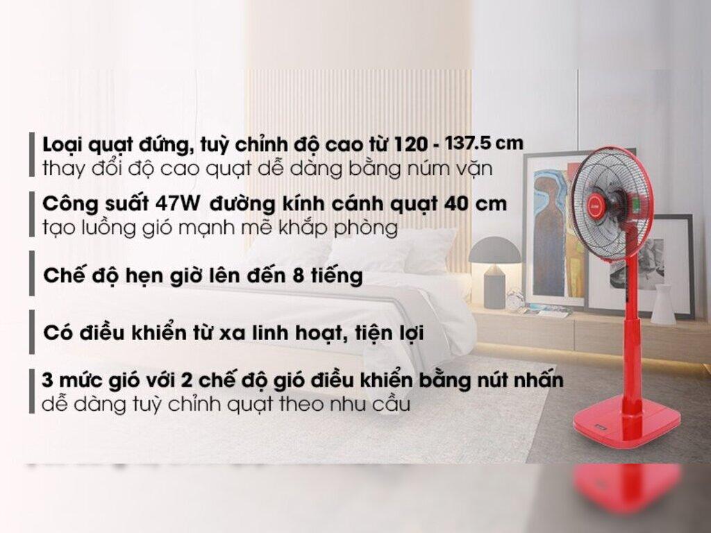 quạt cây điều khiển từ xa