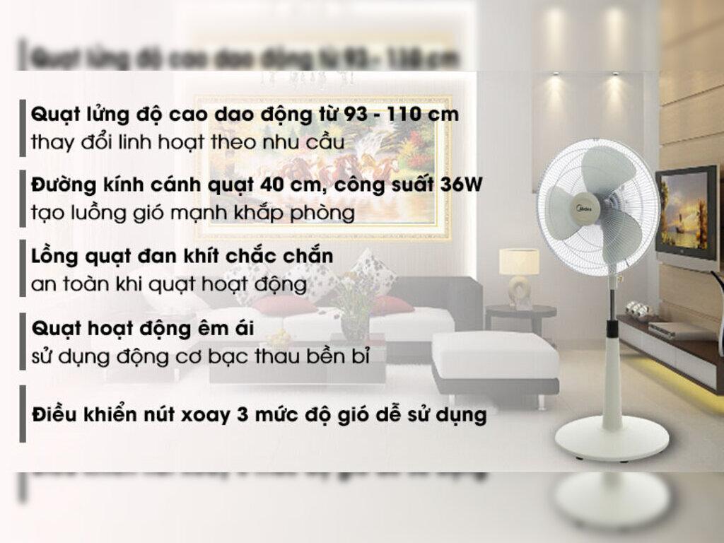 Quạt Lửng Midea 3 Cánh FTS40-17VD 36W