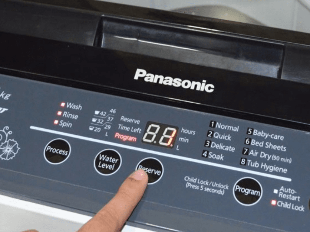 Các mã lỗi máy giặt Panasonic cửa ngang thường gặp và cách khắc phục