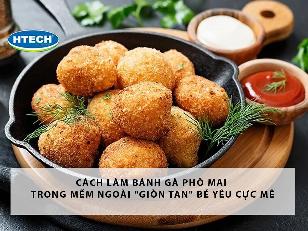 Cách làm bánh gà phô mai trong mềm ngoài "giòn tan" bé yêu cực mê