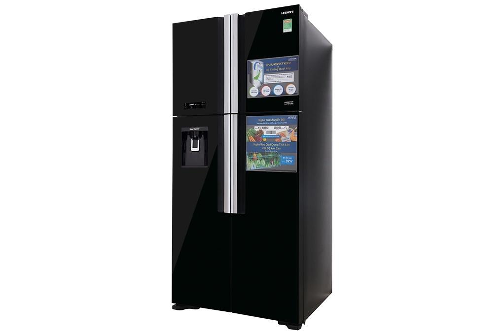 Tủ lạnh 4 cánh Inverter 540 Lít Hitachi R-FW690PGV7 (GBK) (Đen)-2