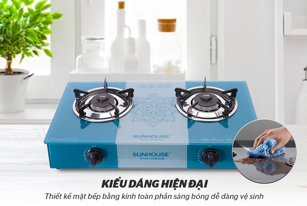 Bếp Gas dương Sunhouse SHB3336 Mặt kính chịu lực-8