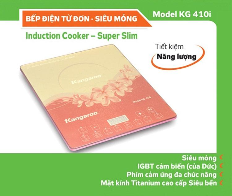 Bếp từ đơn Kangaroo KG410i siêu mỏng 2100W-2