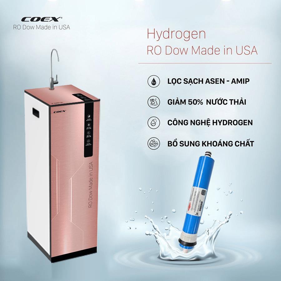 Máy Lọc Nước Coex 8 cấp Hydrogen WP-7211H (Slim-Pink)-1