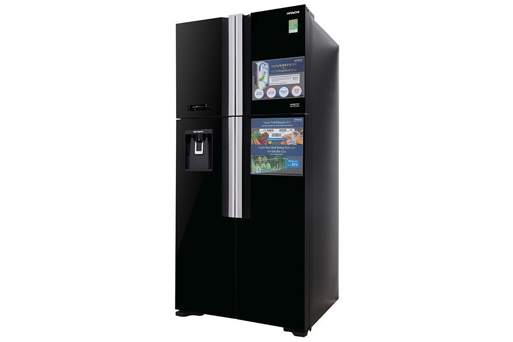 Tủ lạnh 4 cánh Inverter 540 Lít HITACHI R-FW690PGV7X (GBK) (Đen)-3