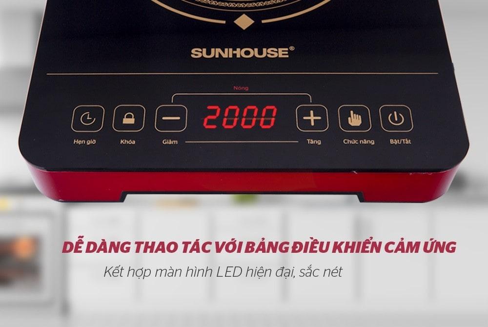 Bếp hồng ngoại cảm ứng Sunhouse SHD6014 2000W-3