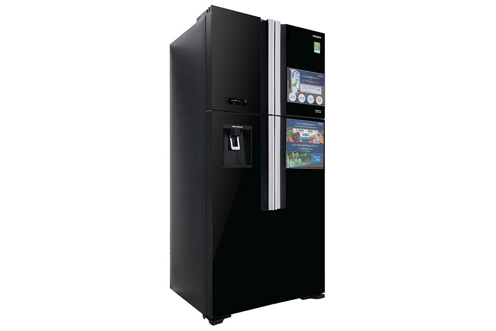 Tủ lạnh 4 cánh Inverter 540 Lít HITACHI R-FW690PGV7X (GBK) (Đen)-2