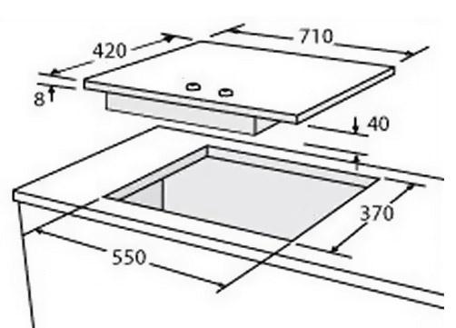 Bếp ga đôi Nardi LC724AVN-2