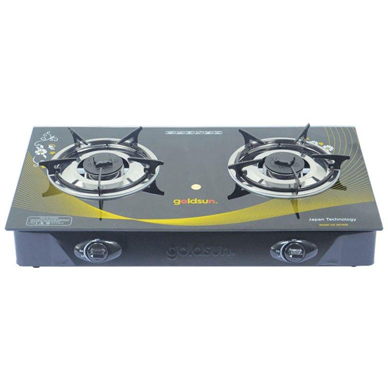 Bếp ga mặt kính 2 bếp Goldsun GS-2016GB-0