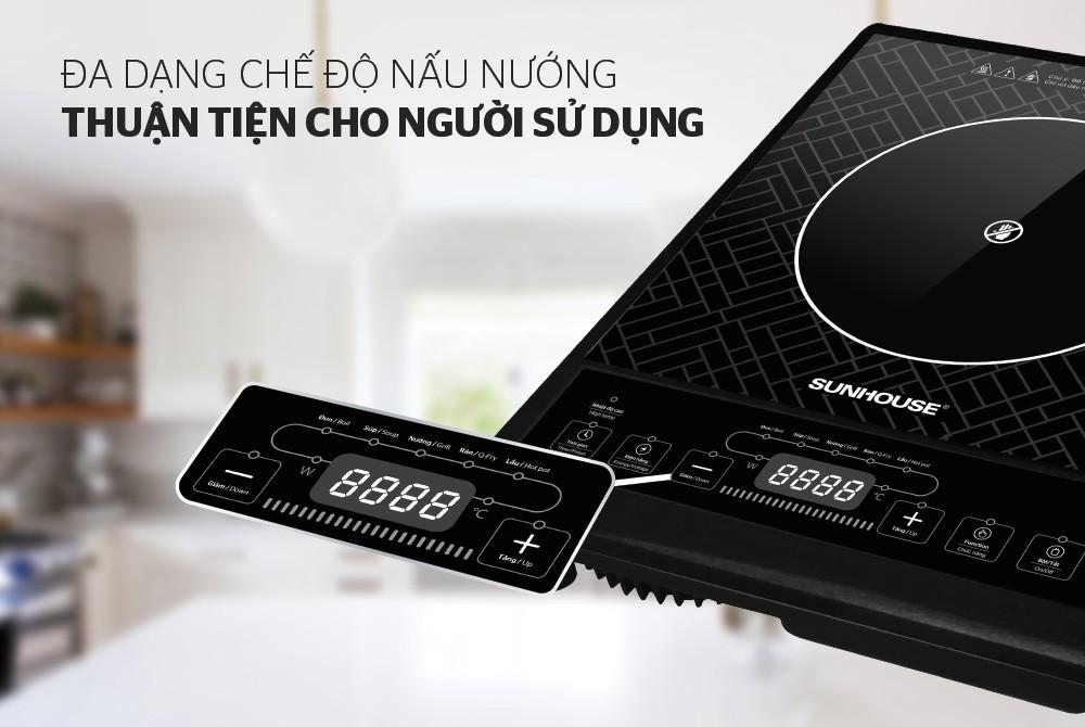 Bếp hồng ngoại cơ Sunhouse SHD6011 2000W-3