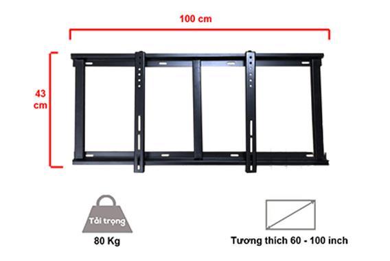 Giá treo tivi 60"- 99" K85 (Kèm ốc 8 dài 5)-1