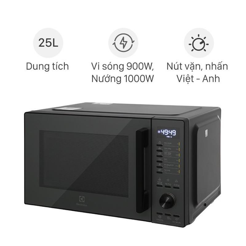 Lò vi sóng điện tử có nướng 25L Electrolux EMG25D22BM-0