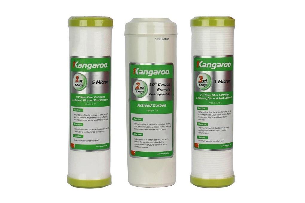 Lõi lọc nước Kangaroo số 1,2,3 (Gói combo)