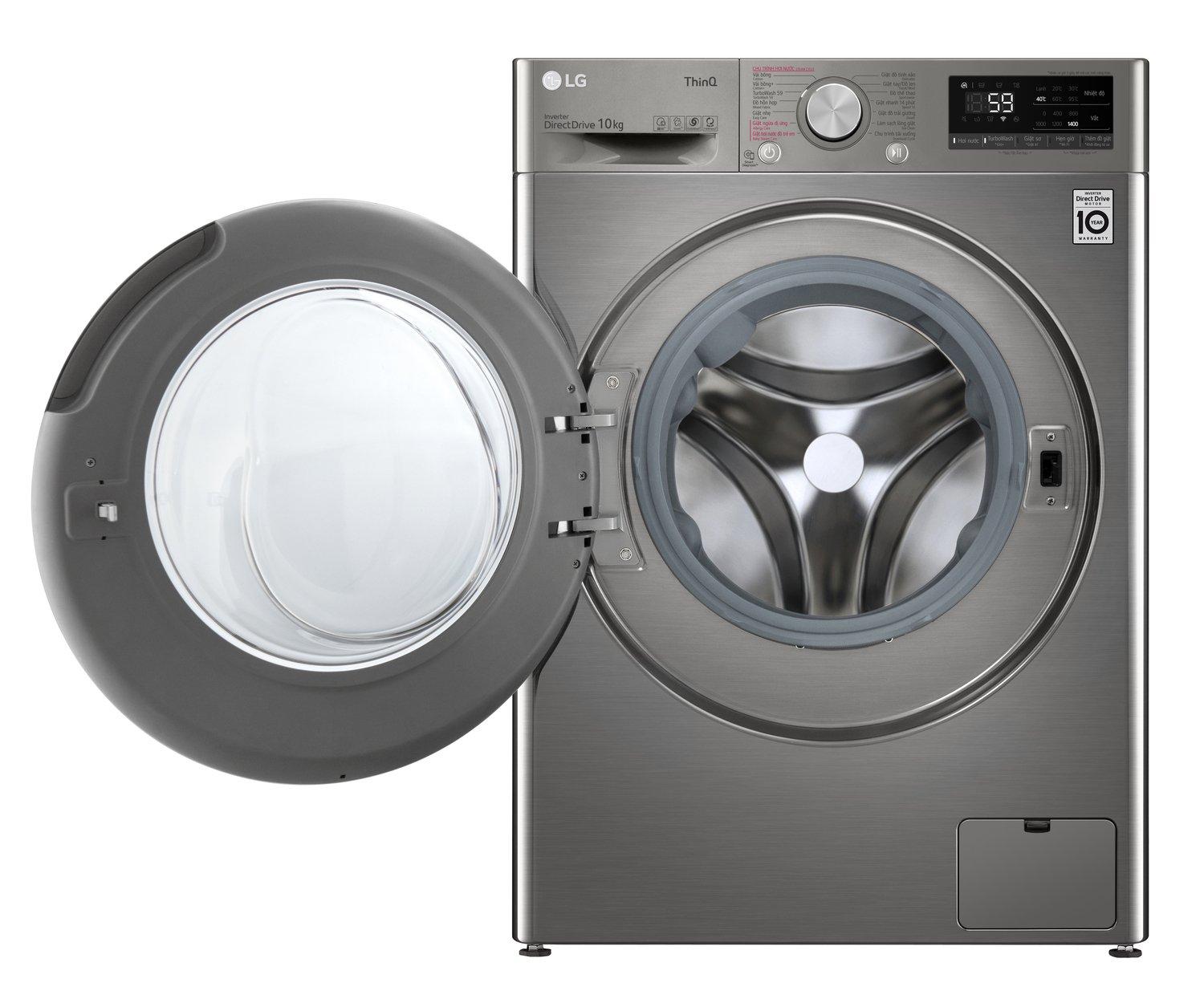 Máy giặt lồng ngang thông minh LG AI DD 10kg FV1410S4P-2
