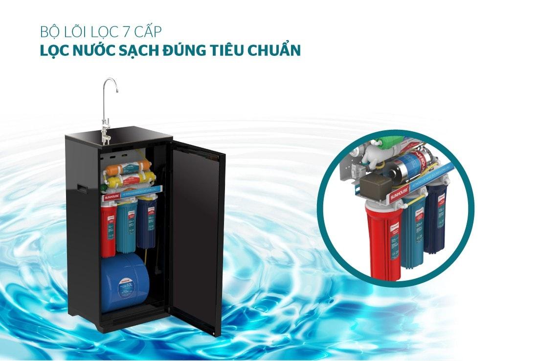 Máy lọc nước Sunhouse 7 cấp SHA8868K-4