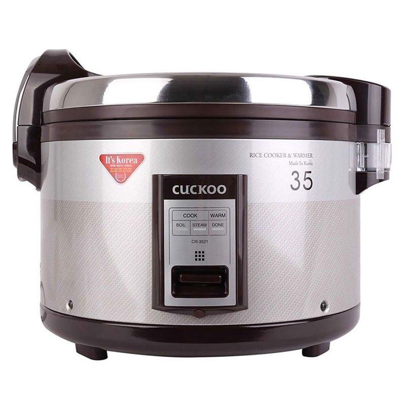 Nồi cơm điện cơ 6,3L Cuckoo CR-3521S-thân inox/3521-đen-Korean-0