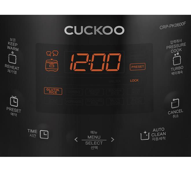 Nồi cơm áp suất điện tử 1.08L Cuckoo CRP-PK0600F-Korean-2