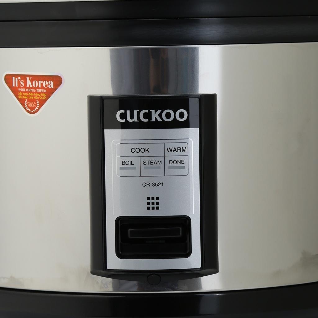 Nồi cơm điện cơ 6,3L Cuckoo CR-3521S-thân inox/3521-đen-Korean-3