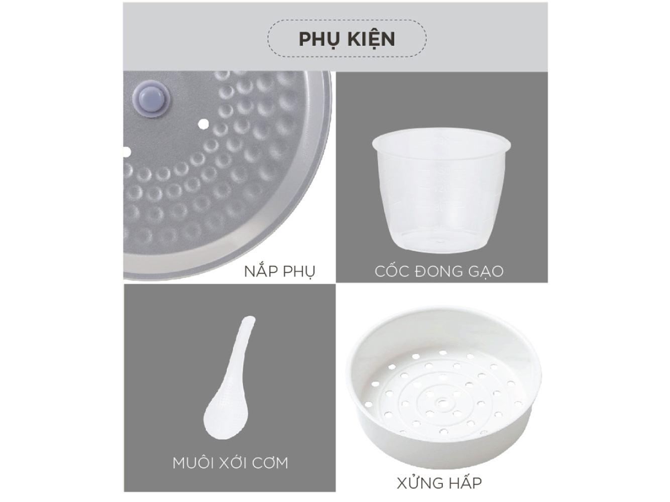 Nồi cơm điện cơ 1,8L Cuckoo CR-1095/WHVNCV-2