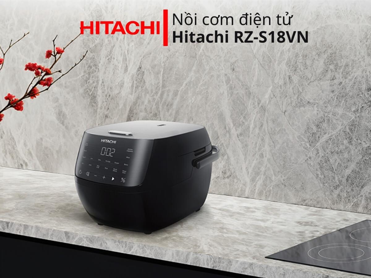 Nồi cơm điện tử 1,8L Hitachi RZ-S18VN(BK)-1