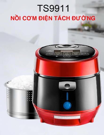 Nồi cơm điện tử Tiross TS9911 (đỏ/vàng)-3