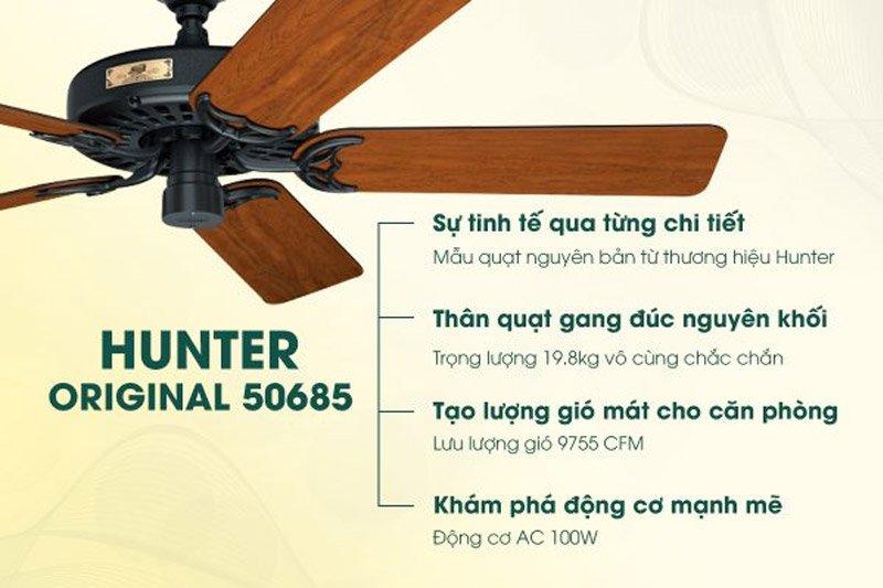 Quạt Trần Luxuryfan Hunter Original 50685-2