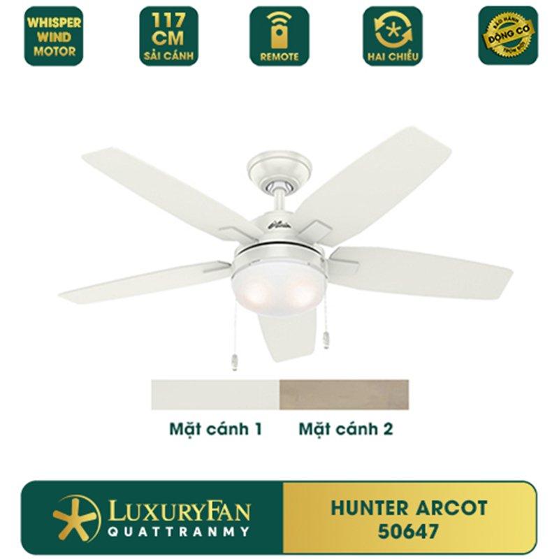 Quạt Trần Luxuryfan Hunter Arcot 50647-0
