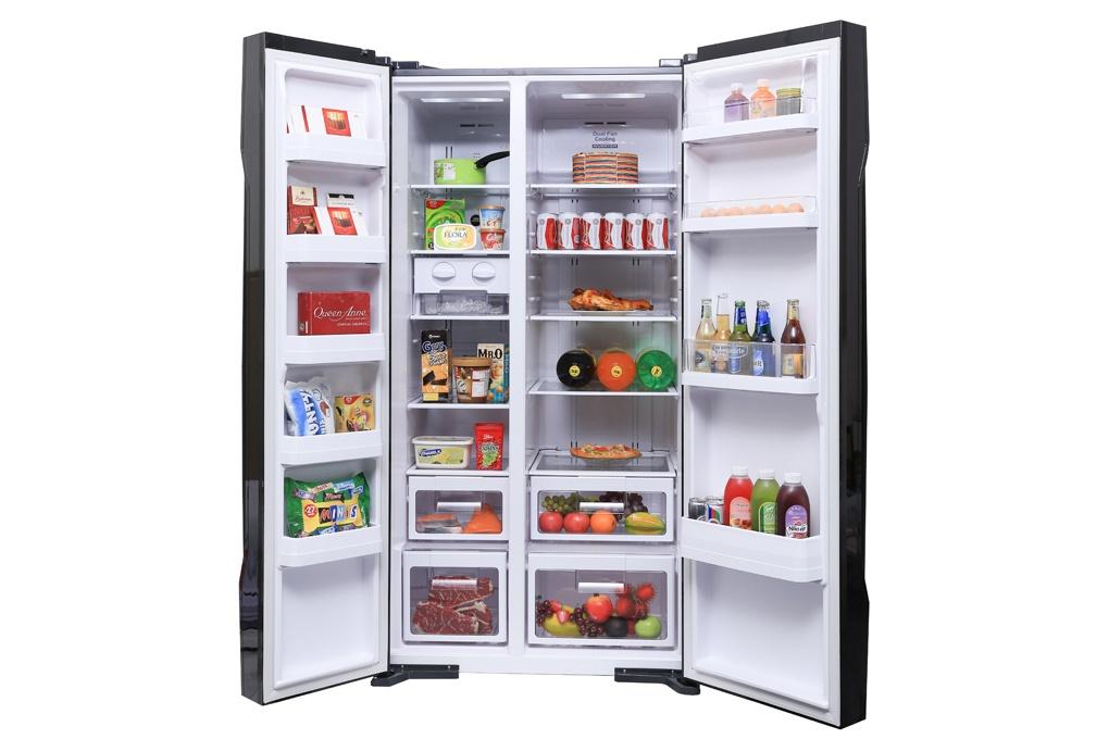 Tủ lạnh SBS Hitachi Inverver 605L R-FS800PGV2 (GBK)-2
