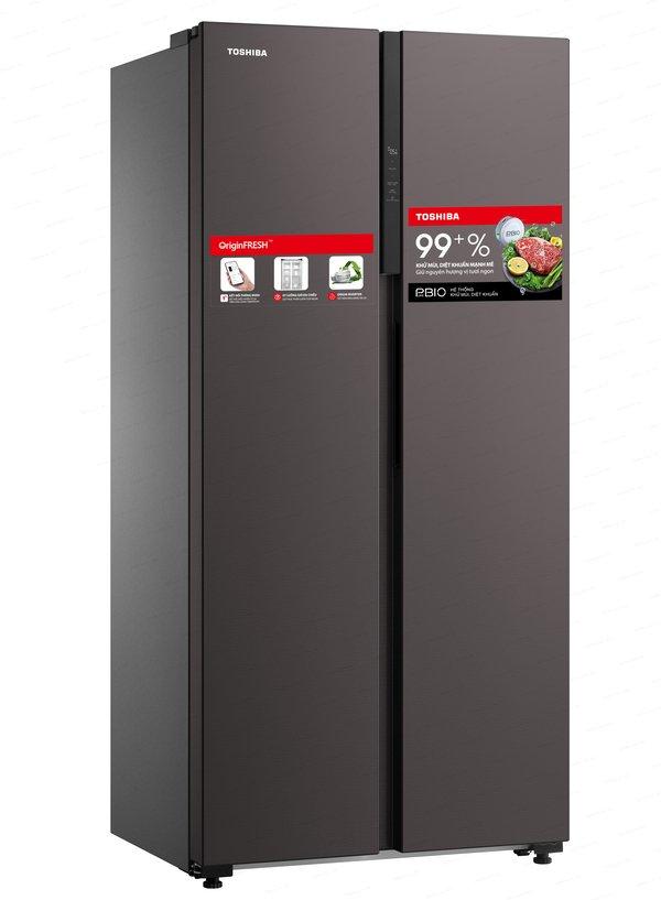 Tủ lạnh SBS Toshiba inverter 460L GR-RS600WI-PMV(37)-SG-2