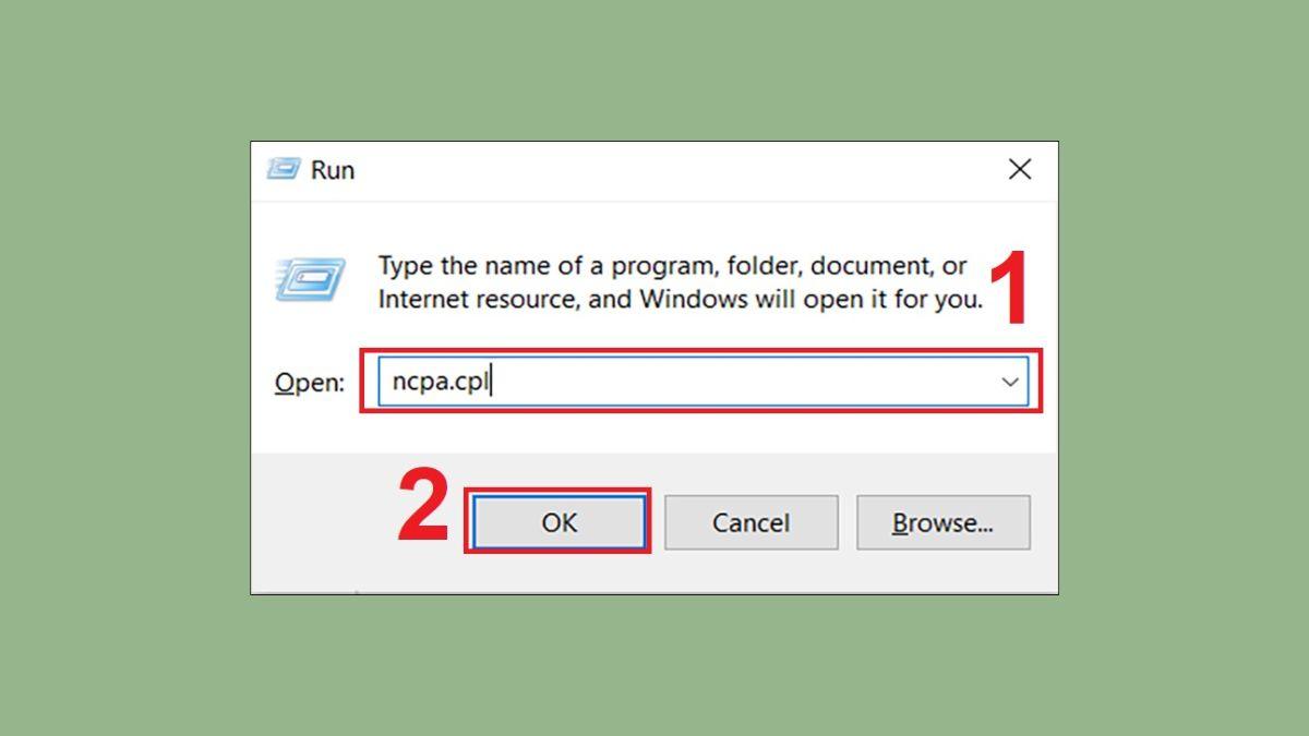 Cách xem lại mật khẩu Wifi trên máy tính Windows qua hộp thoại RUN - bước 1