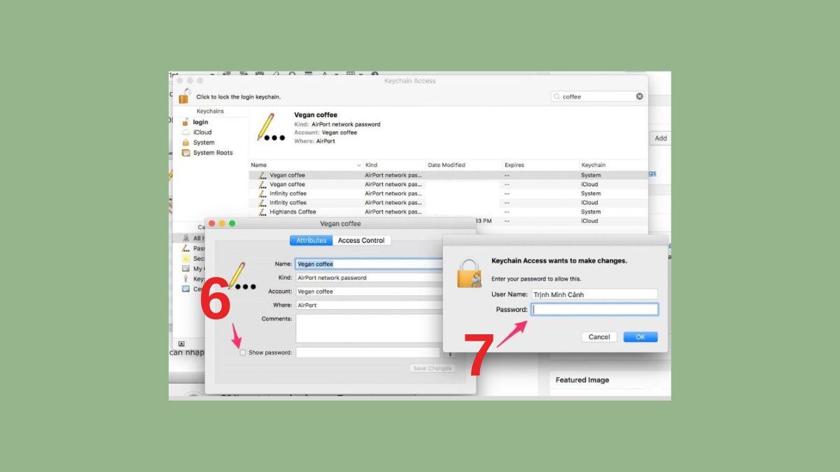 Cách xem mật khẩu Wifi trên iPhone bằng iCloud keychain - bước 4