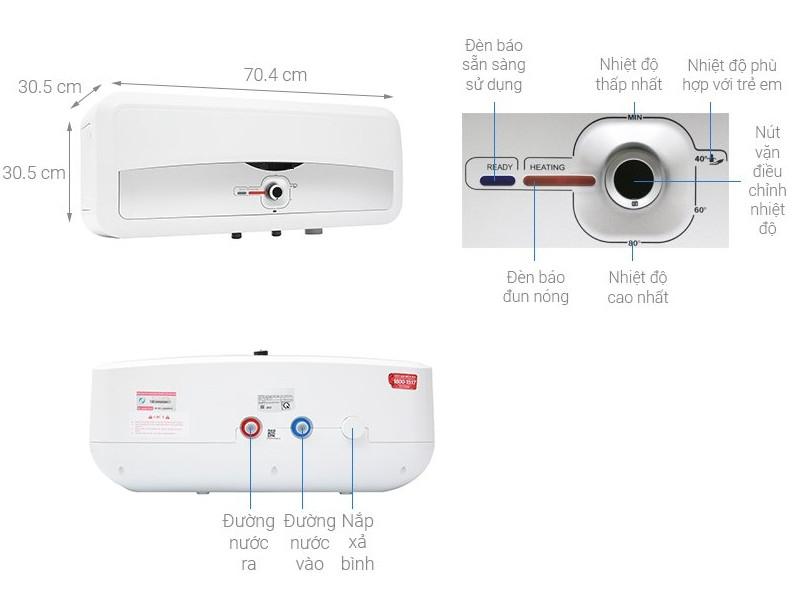 cách sử dụng máy nước nóng Electrolux gián tiếp