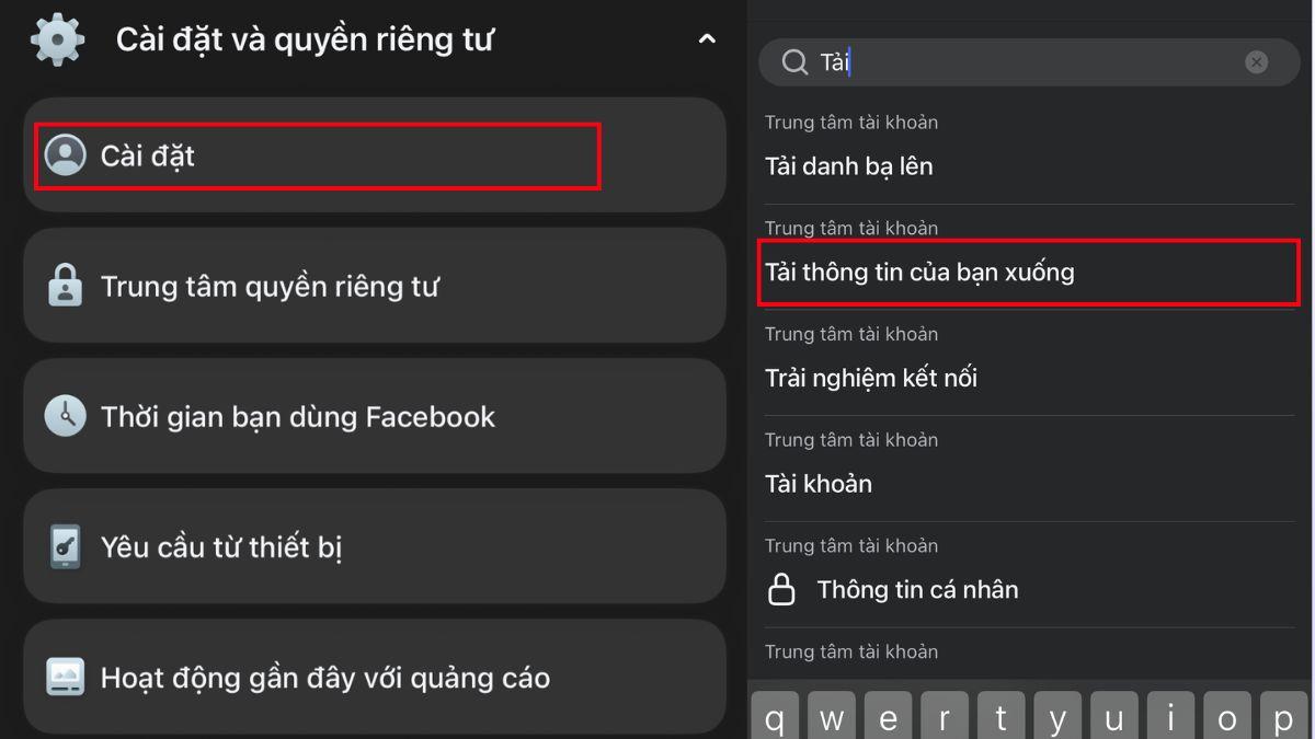 Cách lấy lại tin nhắn Messenger đã xóa trên iPhone - bước 2