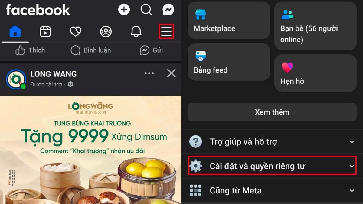 Cách lấy lại tin nhắn Messenger đã xóa trên Android - bước 1