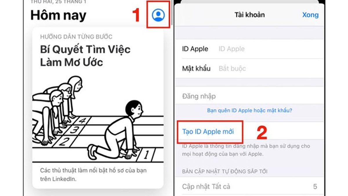 Cách tạo iCloud cho iPhone và iPad bước 1