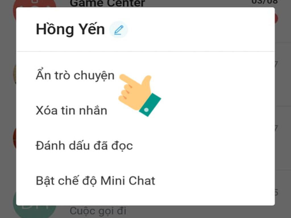 Cách ẩn lại hoặc xóa tin nhắn ẩn